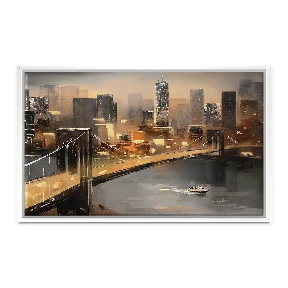 New York From Afar Canvas Print New York From Afar Canvas Print wall art product lisima / Shutterstock