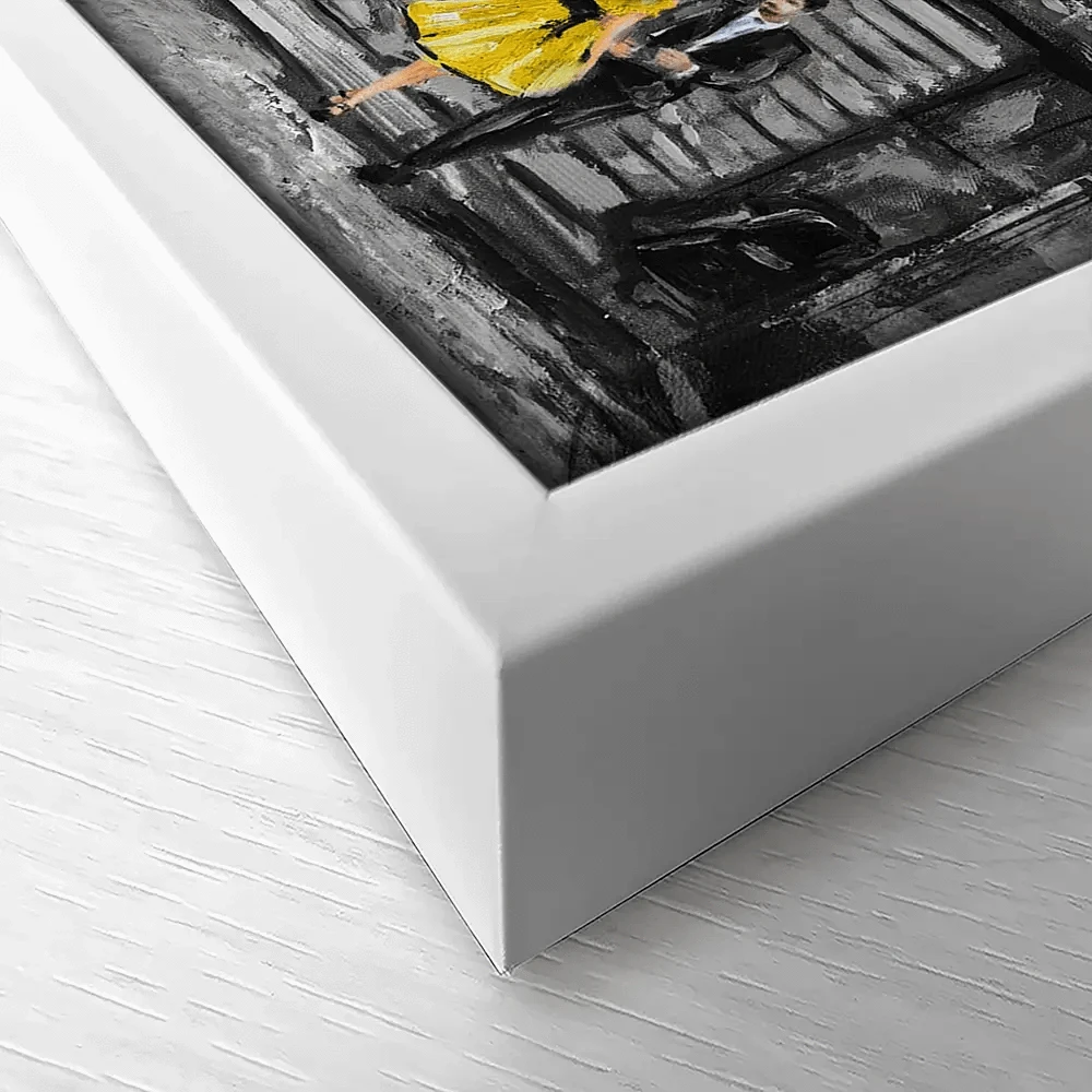 New York In Grey And Yellow Canvas Print New York In Grey And Yellow Canvas Print wall art product lisima / Shutterstock