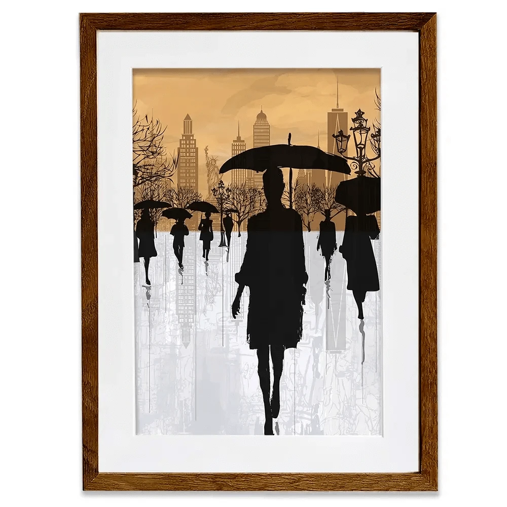 New York Umbrellas Framed Art Print New York Umbrellas Framed Art Print wall art product isaxar / Shutterstock