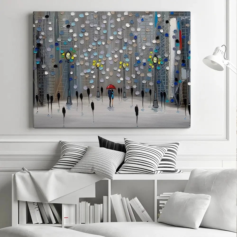 Night City Park Canvas Print Night City Park Canvas Print wall art product Ekaterina Ermilkina