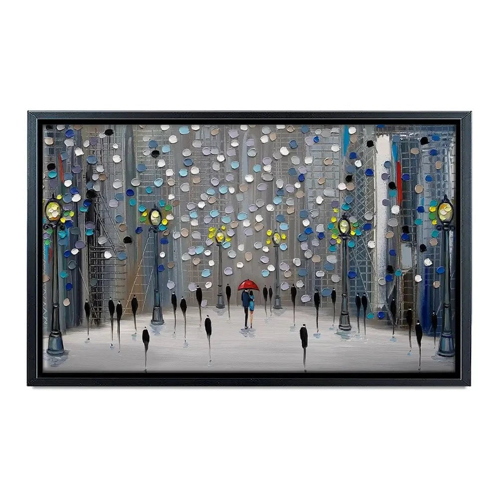 Night City Park Canvas Print Night City Park Canvas Print wall art product Ekaterina Ermilkina