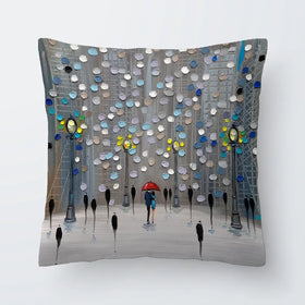 Night City Park Cushion Night City Park Cushion wall art product Ekaterina Ermilkina
