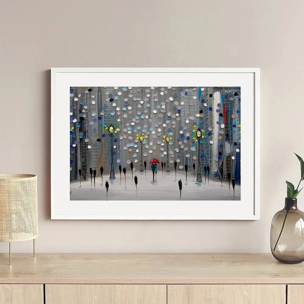 Night City Park Framed Art Print Night City Park Framed Art Print wall art product Ekaterina Ermilkina