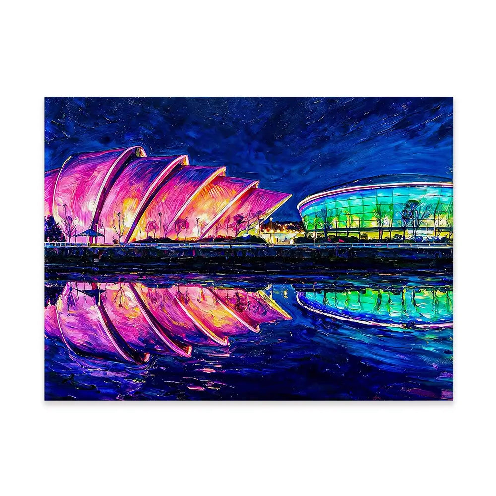 Night Night Glasgow Canvas Print Night Night Glasgow Canvas Print wall art product David Alexander Elder