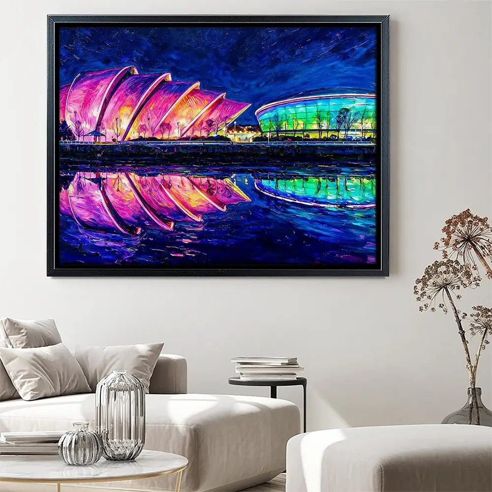 Night Night Glasgow Canvas Print Night Night Glasgow Canvas Print wall art product David Alexander Elder