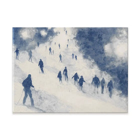 Night Skiers Canvas Print Night Skiers Canvas Print wall art product Chromatic Storm Studio