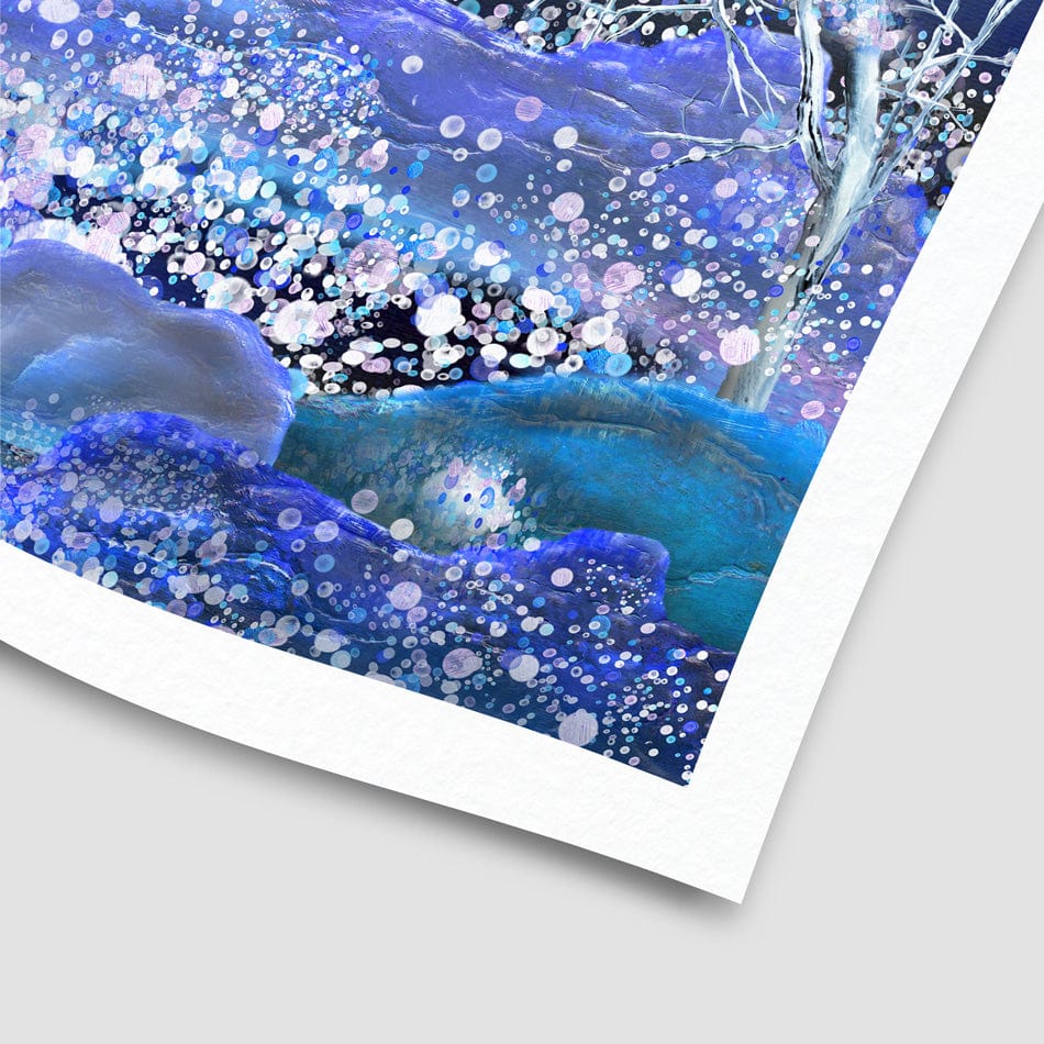 Night Snowfall Art Print Night Snowfall Art Print wall art product kasyanovart / Shutterstock