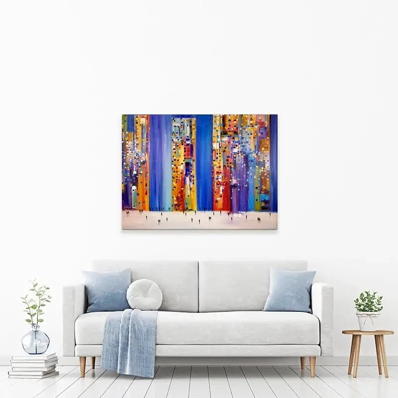 Night Streets Canvas Print Night Streets Canvas Print wall art product Ekaterina Ermilkina