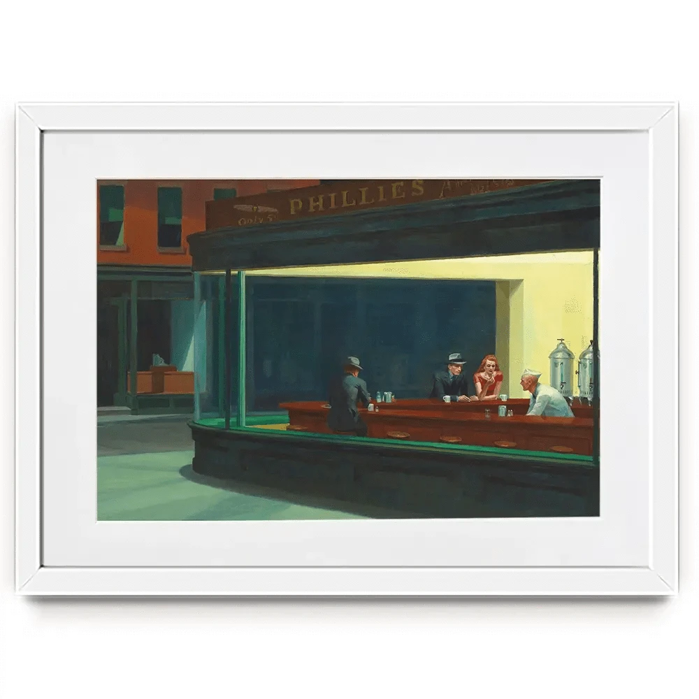 Nighthawks Framed Art Print Nighthawks Framed Art Print wall art product Edward Hopper