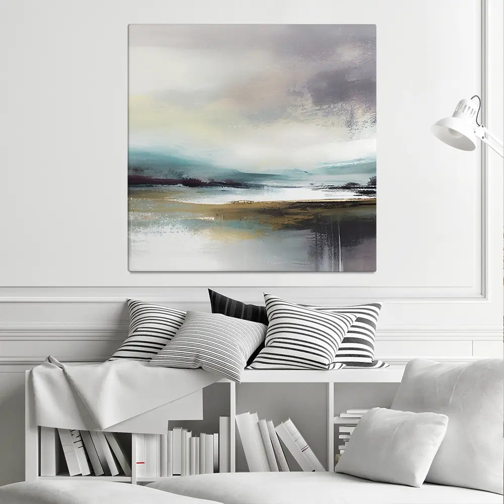 Nordic Landscape Square Canvas Print Nordic Landscape Square Canvas Print wall art product jesseyy / Shutterstock