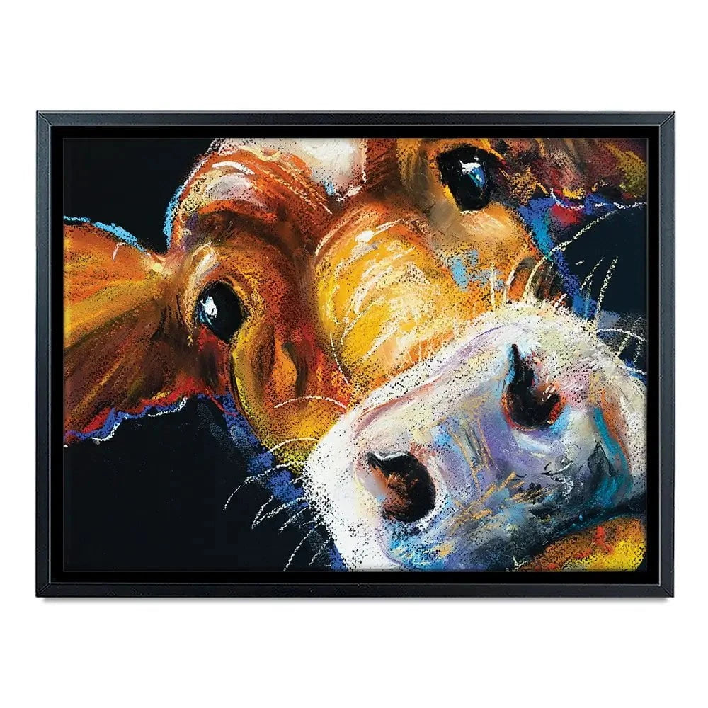 Nosy Cow Canvas Print Nosy Cow Canvas Print wall art product Ivailo Nikolov / Shutterstock