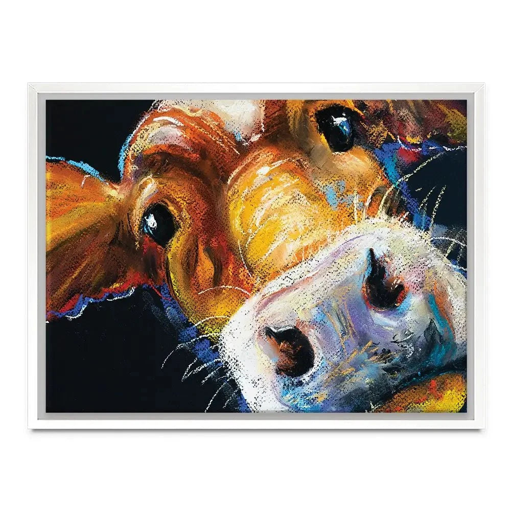 Nosy Cow Canvas Print Nosy Cow Canvas Print wall art product Ivailo Nikolov / Shutterstock