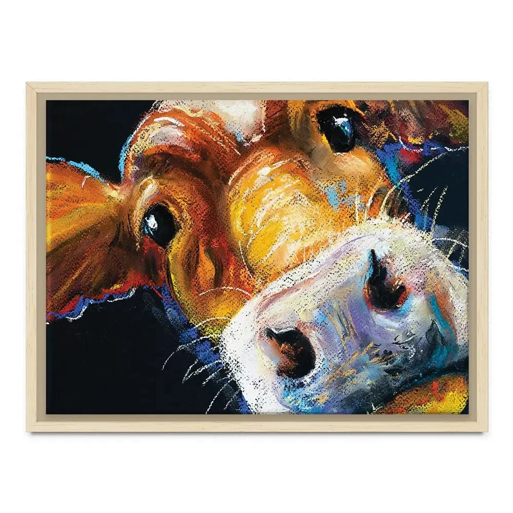 Nosy Cow Canvas Print Nosy Cow Canvas Print wall art product Ivailo Nikolov / Shutterstock