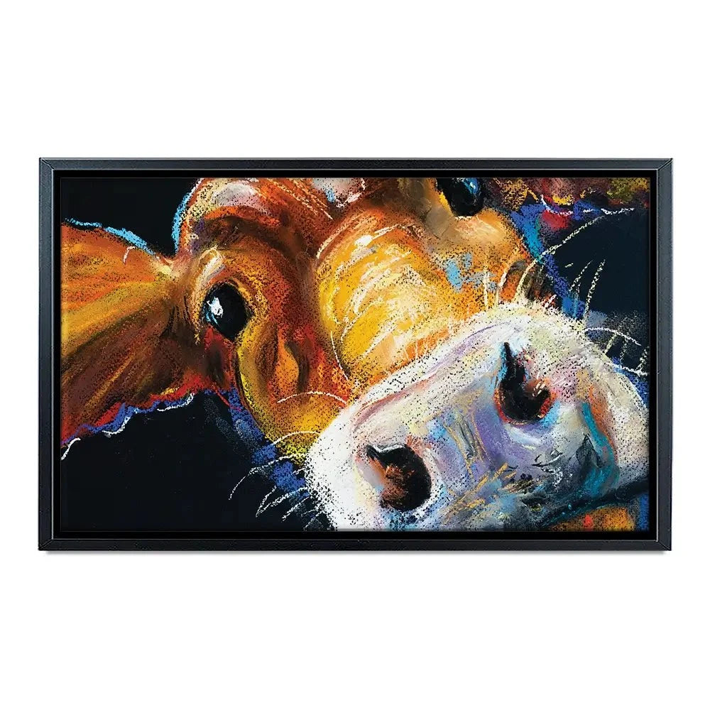 Nosy Cow Canvas Print Nosy Cow Canvas Print wall art product Ivailo Nikolov / Shutterstock