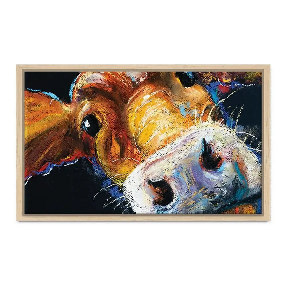 Nosy Cow Canvas Print Nosy Cow Canvas Print wall art product Ivailo Nikolov / Shutterstock