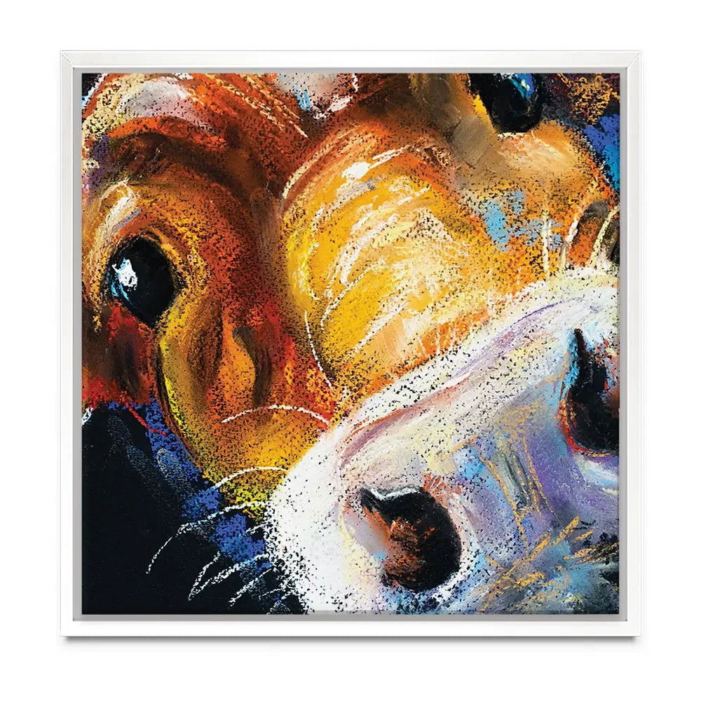 Nosy Cow Oversized Canvas Print Nosy Cow Oversized Canvas Print wall art product Art Print Shop