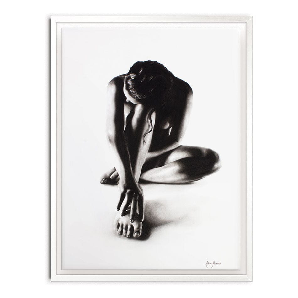 Nude Woman Charcoal Study 41 Canvas Print wall art product Ashvin Harrison