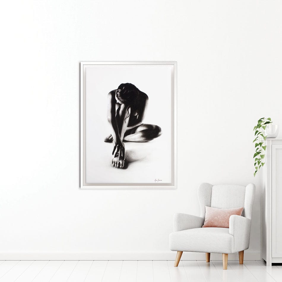 Nude Woman Charcoal Study 41 Canvas Print wall art product Ashvin Harrison