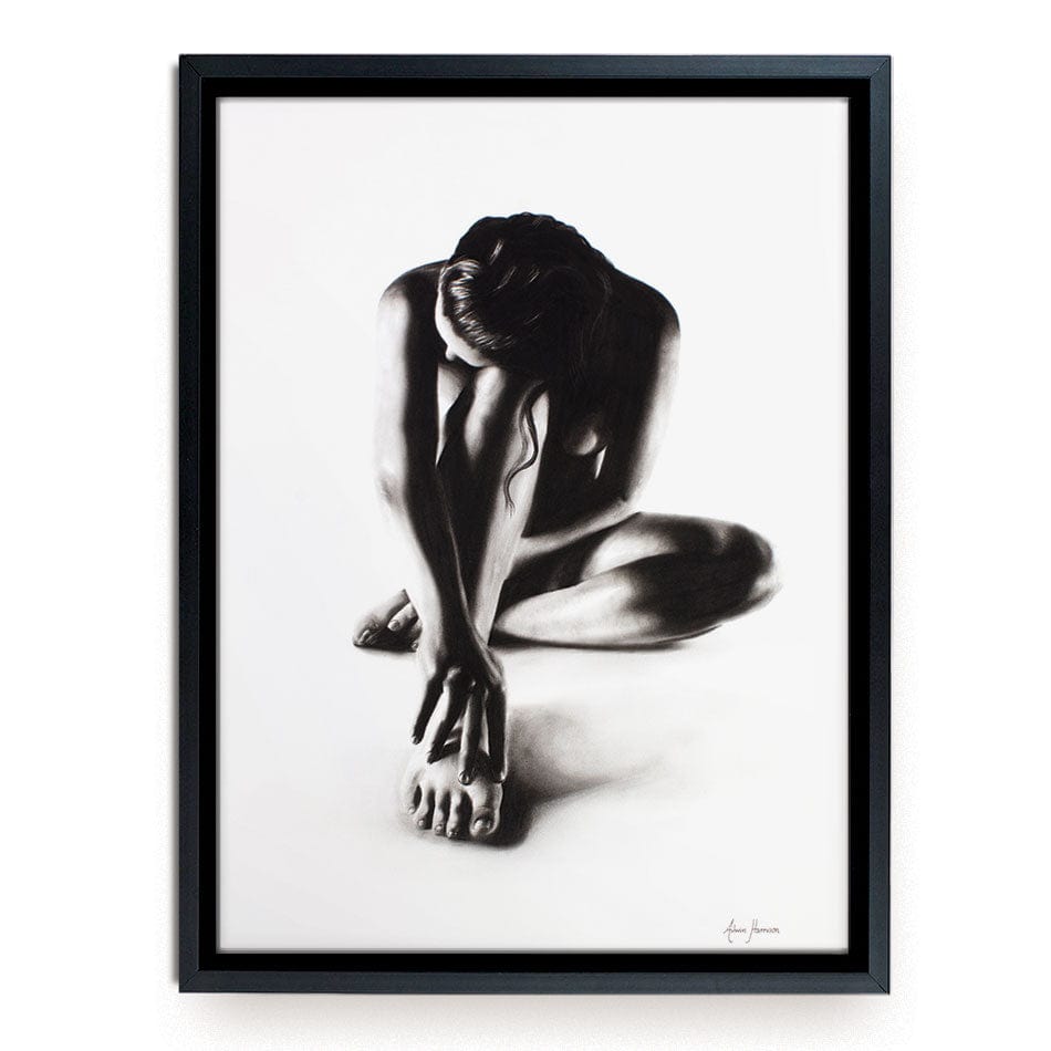 Nude Woman Charcoal Study 41 Canvas Print wall art product Ashvin Harrison
