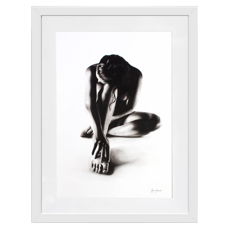 Nude Woman Charcoal Study 41 Framed Art Print Nude Woman Charcoal Study 41 Framed Art Print wall art product Ashvin Harrison