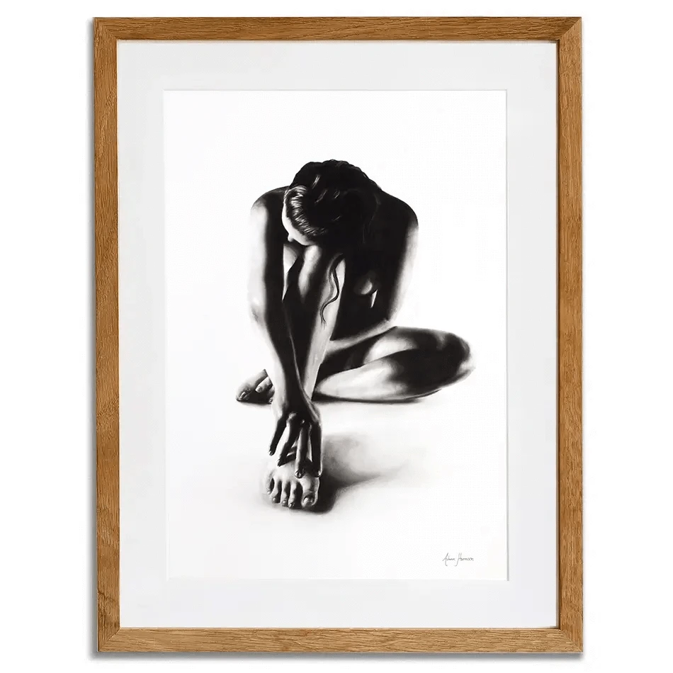 Nude Woman Charcoal Study 41 Framed Art Print Nude Woman Charcoal Study 41 Framed Art Print wall art product Ashvin Harrison