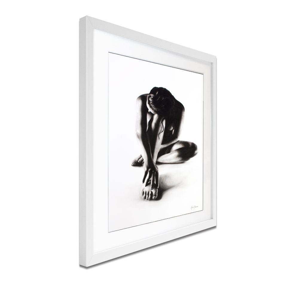Nude Woman Charcoal Study 41 Framed Art Print wall art product Ashvin Harrison