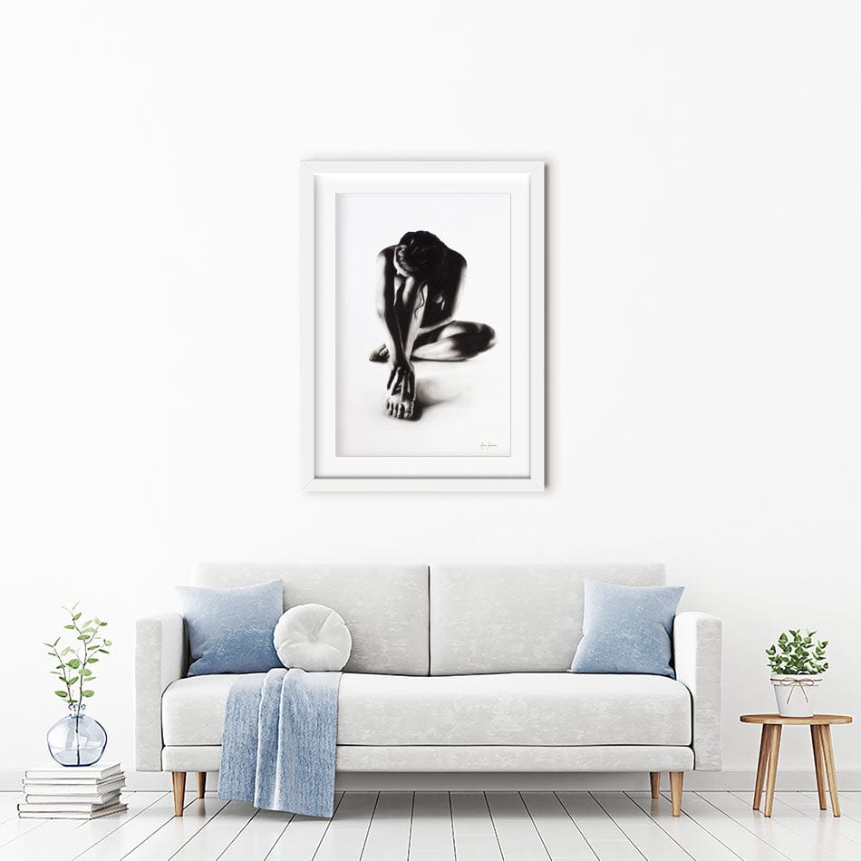Nude Woman Charcoal Study 41 Framed Art Print wall art product Ashvin Harrison