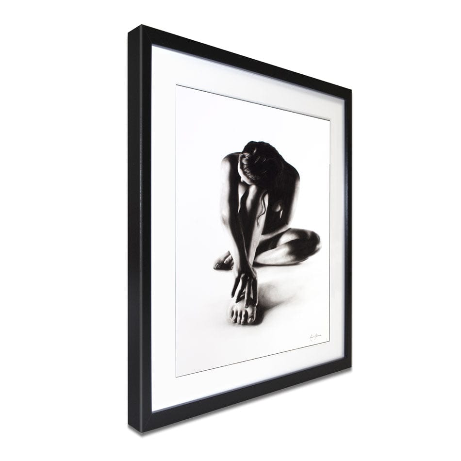 Nude Woman Charcoal Study 41 Framed Art Print wall art product Ashvin Harrison