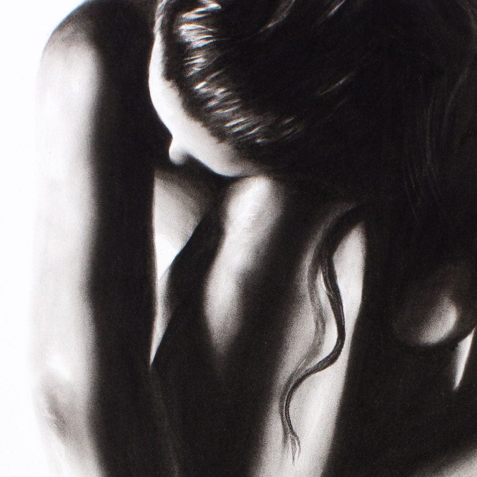 Nude Woman Charcoal Study 41 Framed Art Print wall art product Ashvin Harrison