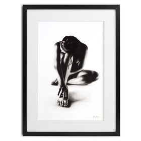 Nude Woman Charcoal Study 41 Framed Art Print wall art product Ashvin Harrison