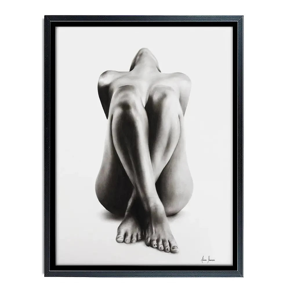 Nude Woman Charcoal Study Canvas Print Nude Woman Charcoal Study Canvas Print wall art product Ashvin Harrison