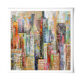 NY City Square Art Print NY City Square Art Print wall art product Studio Paint-Ing