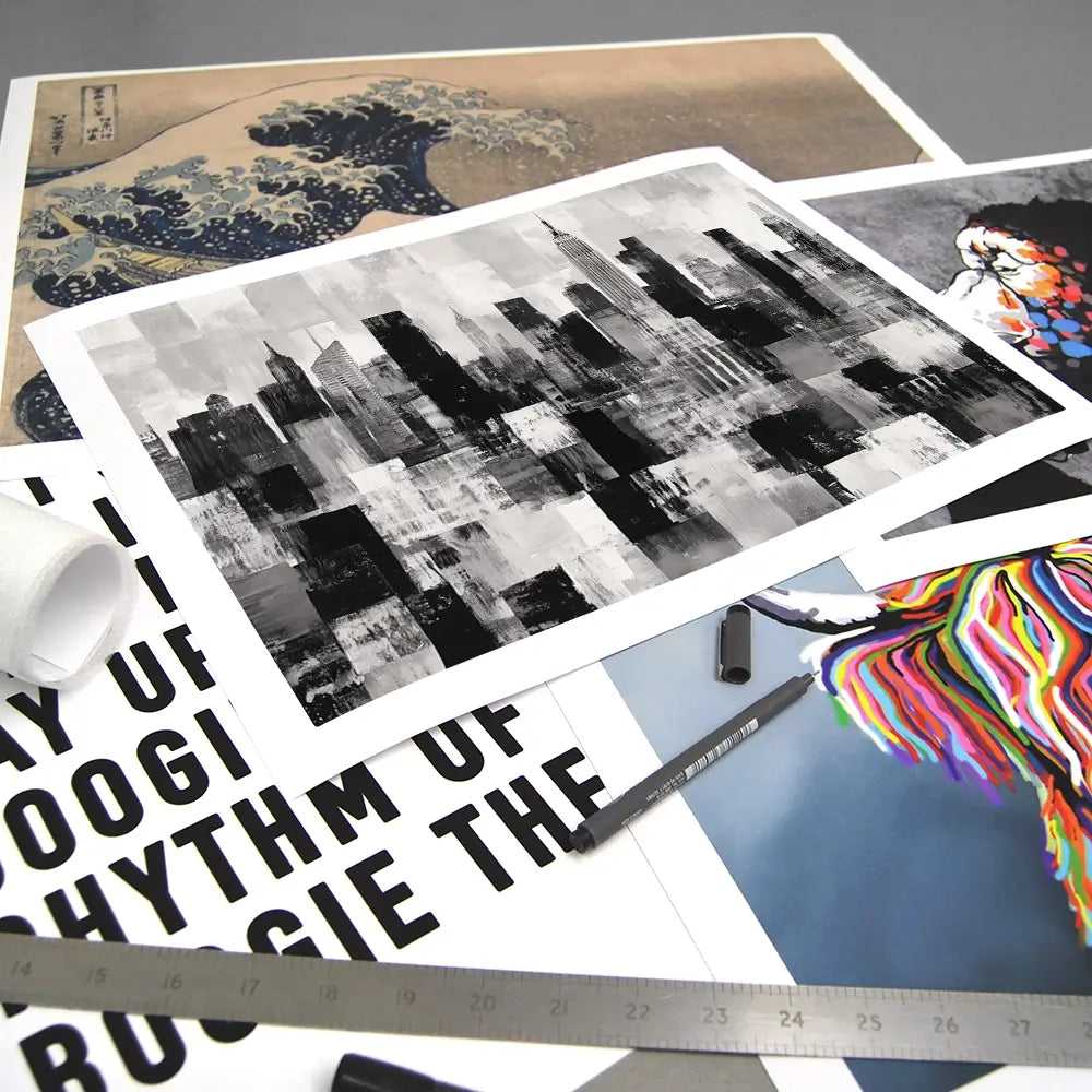 NYC Collage Art Print NYC Collage Art Print wall art product Chromatic Storm Studio