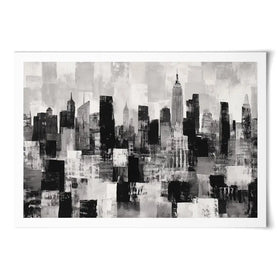 NYC Collage Art Print NYC Collage Art Print wall art product Chromatic Storm Studio