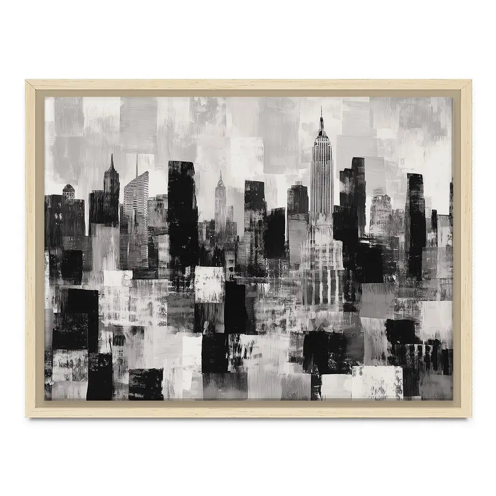 NYC Collage Canvas Print NYC Collage Canvas Print wall art product Chromatic Storm Studio