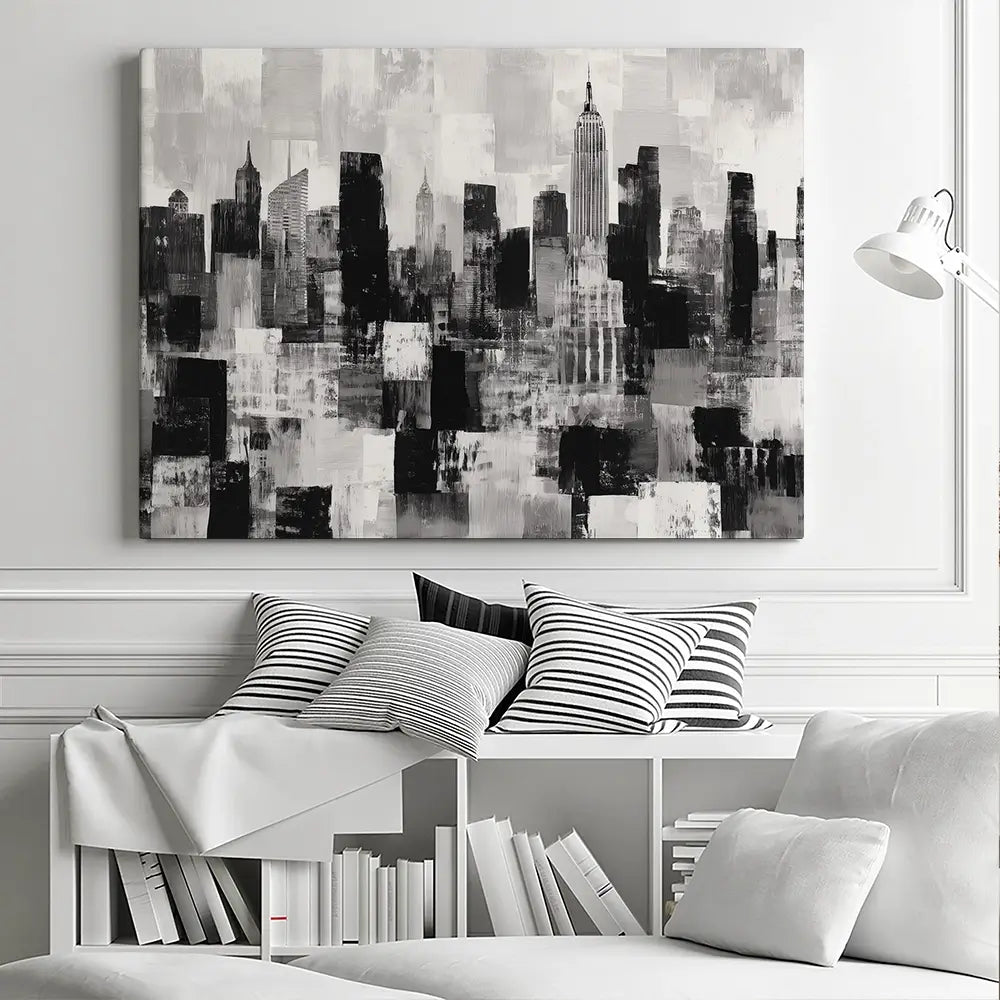 NYC Collage Canvas Print NYC Collage Canvas Print wall art product Chromatic Storm Studio