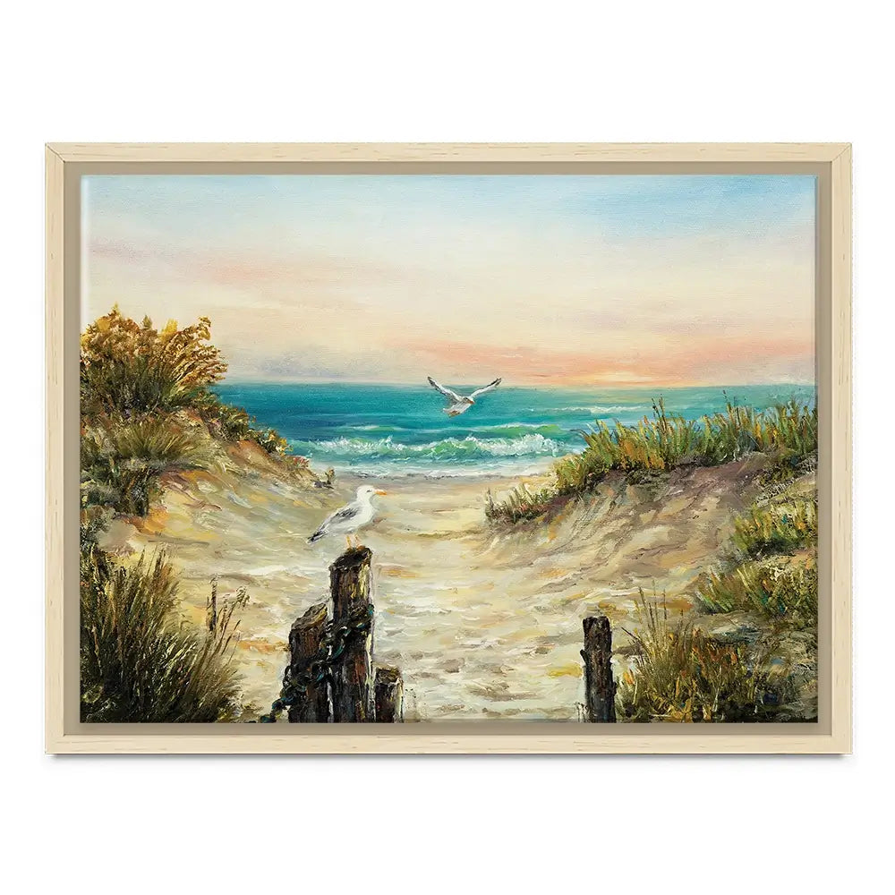 Ocean Beach Dunes Canvas Print Ocean Beach Dunes Canvas Print wall art product Boyan Dimitrov / Shutterstock