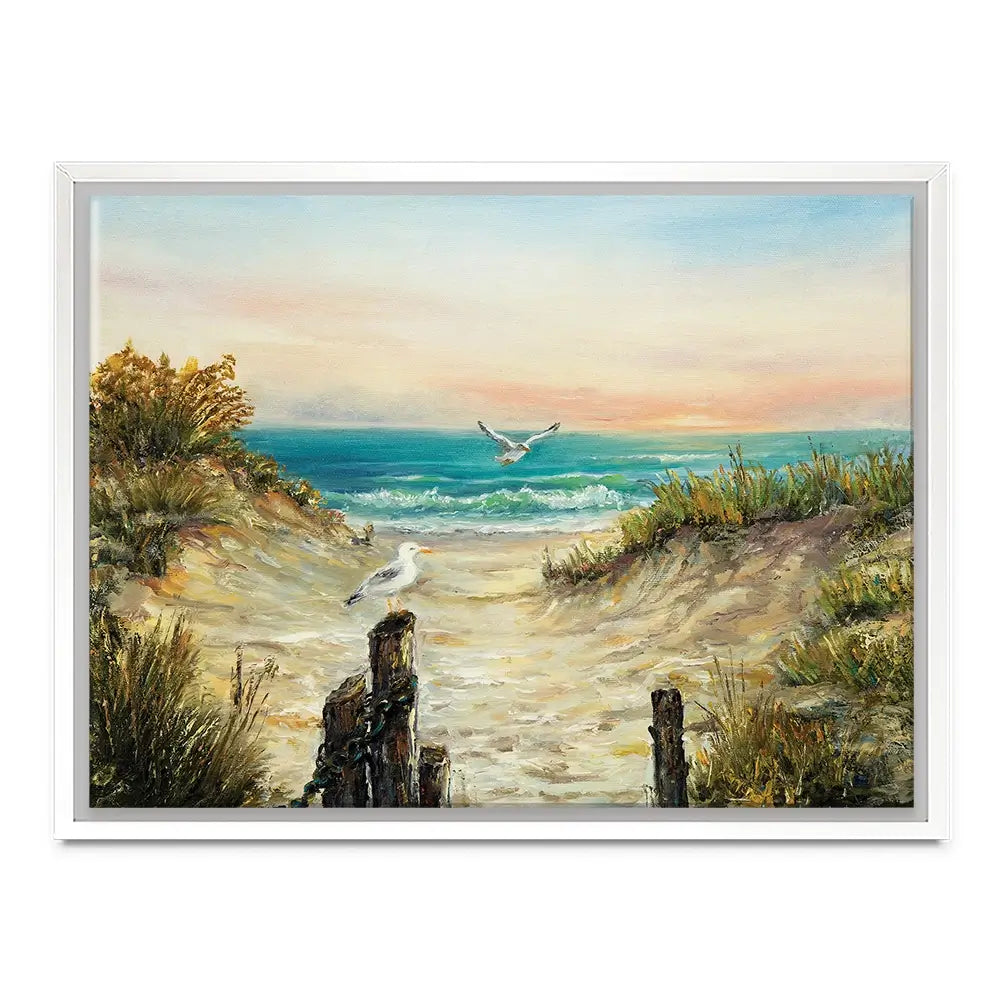 Ocean Beach Dunes Canvas Print Ocean Beach Dunes Canvas Print wall art product Boyan Dimitrov / Shutterstock