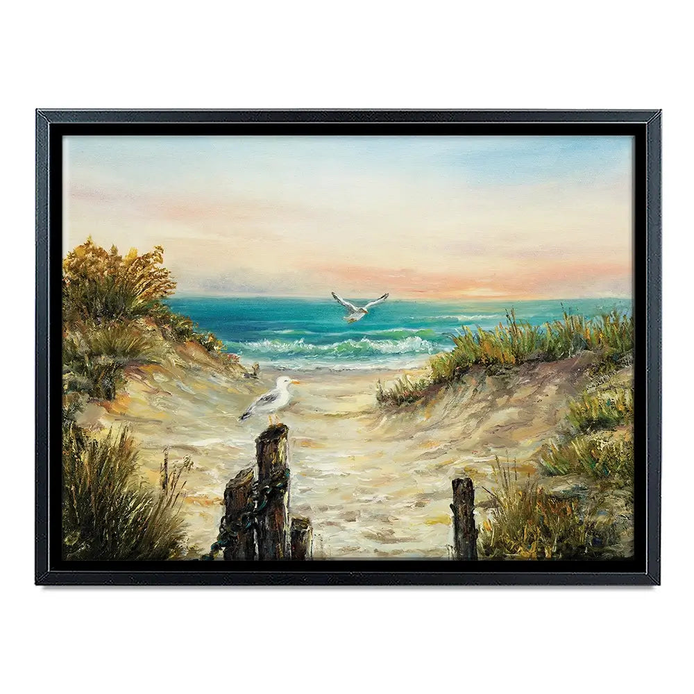 Ocean Beach Dunes Canvas Print Ocean Beach Dunes Canvas Print wall art product Boyan Dimitrov / Shutterstock