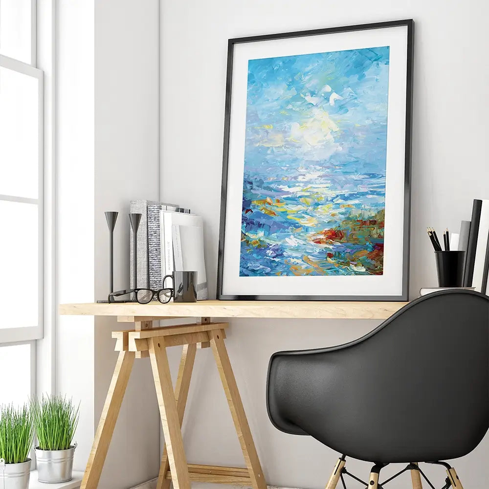 Ocean Bliss Framed Art Print Ocean Bliss Framed Art Print wall art product Leon Devenice