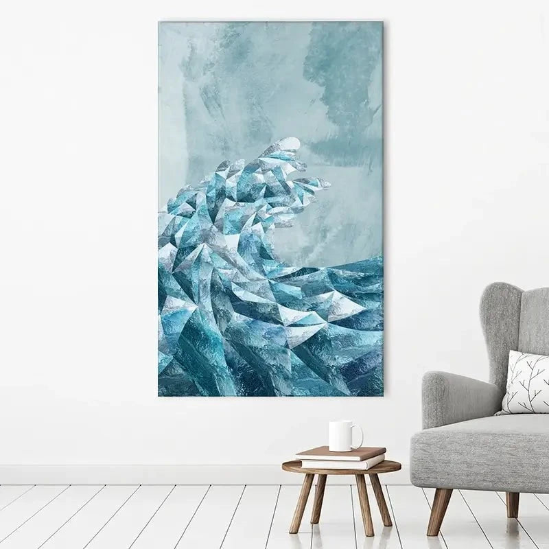 Ocean Geometric Canvas Print Ocean Geometric Canvas Print wall art product Sarah Manovski