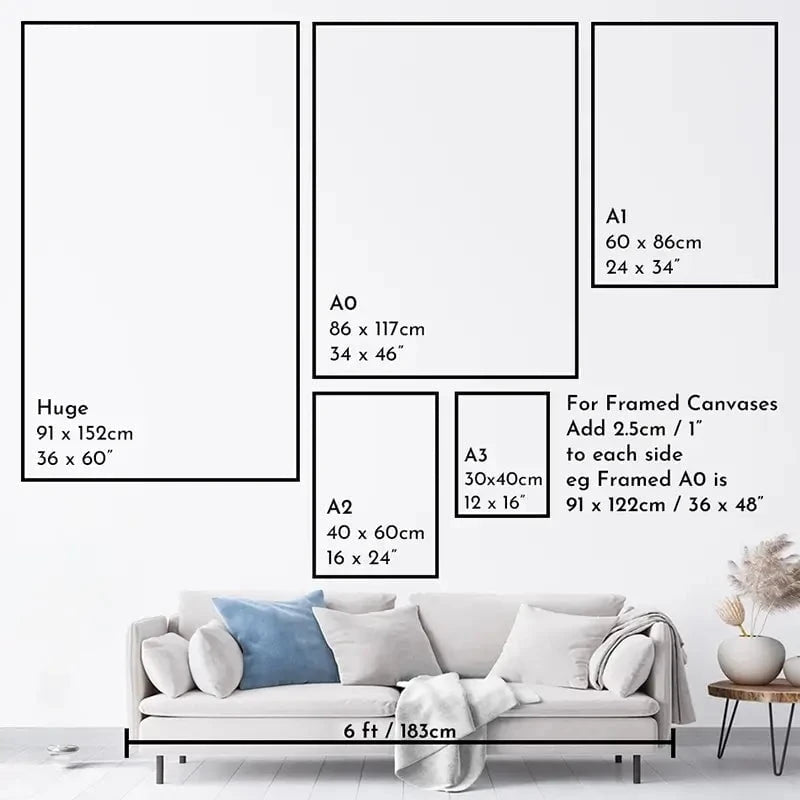 Ocean Geometric Canvas Print Ocean Geometric Canvas Print wall art product Sarah Manovski