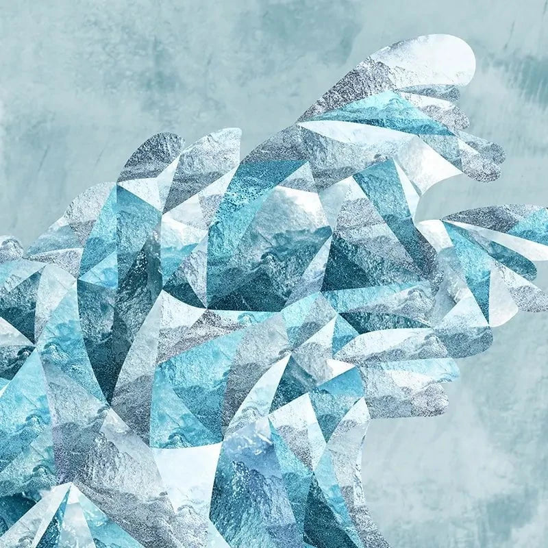 Ocean Geometric Framed Art Print Ocean Geometric Framed Art Print wall art product Sarah Manovski