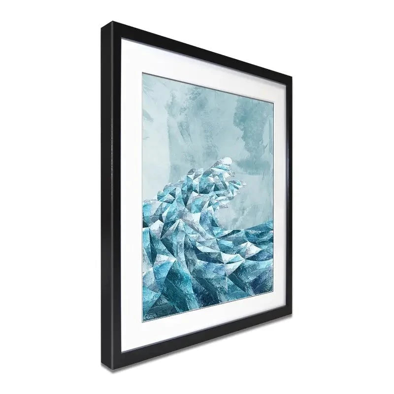 Ocean Geometric Framed Art Print Ocean Geometric Framed Art Print wall art product Sarah Manovski