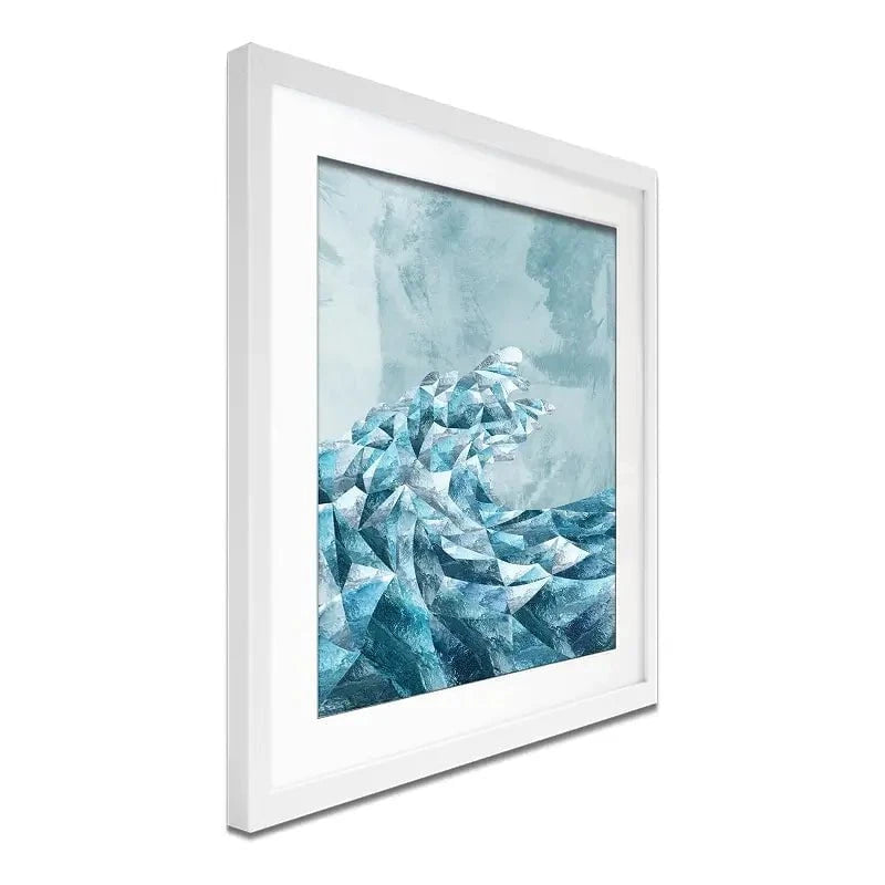 Ocean Geometric Framed Art Print Ocean Geometric Framed Art Print wall art product Sarah Manovski