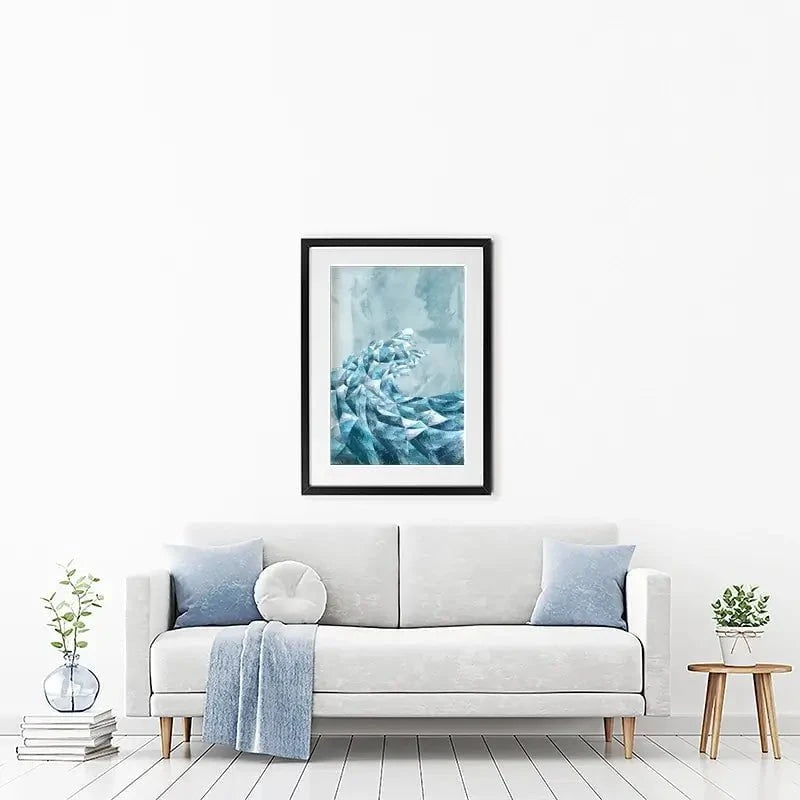 Ocean Geometric Framed Art Print Ocean Geometric Framed Art Print wall art product Sarah Manovski