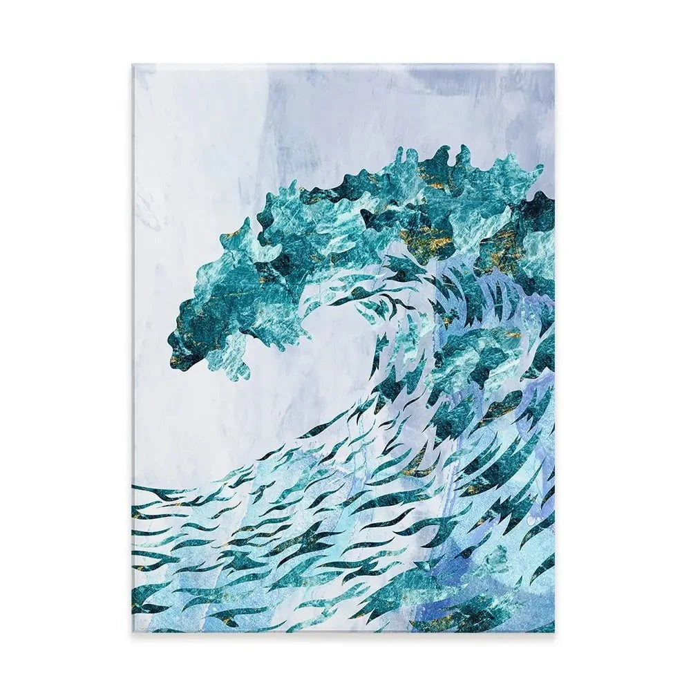 Ocean Grunge Canvas Print Ocean Grunge Canvas Print wall art product Sarah Manovski