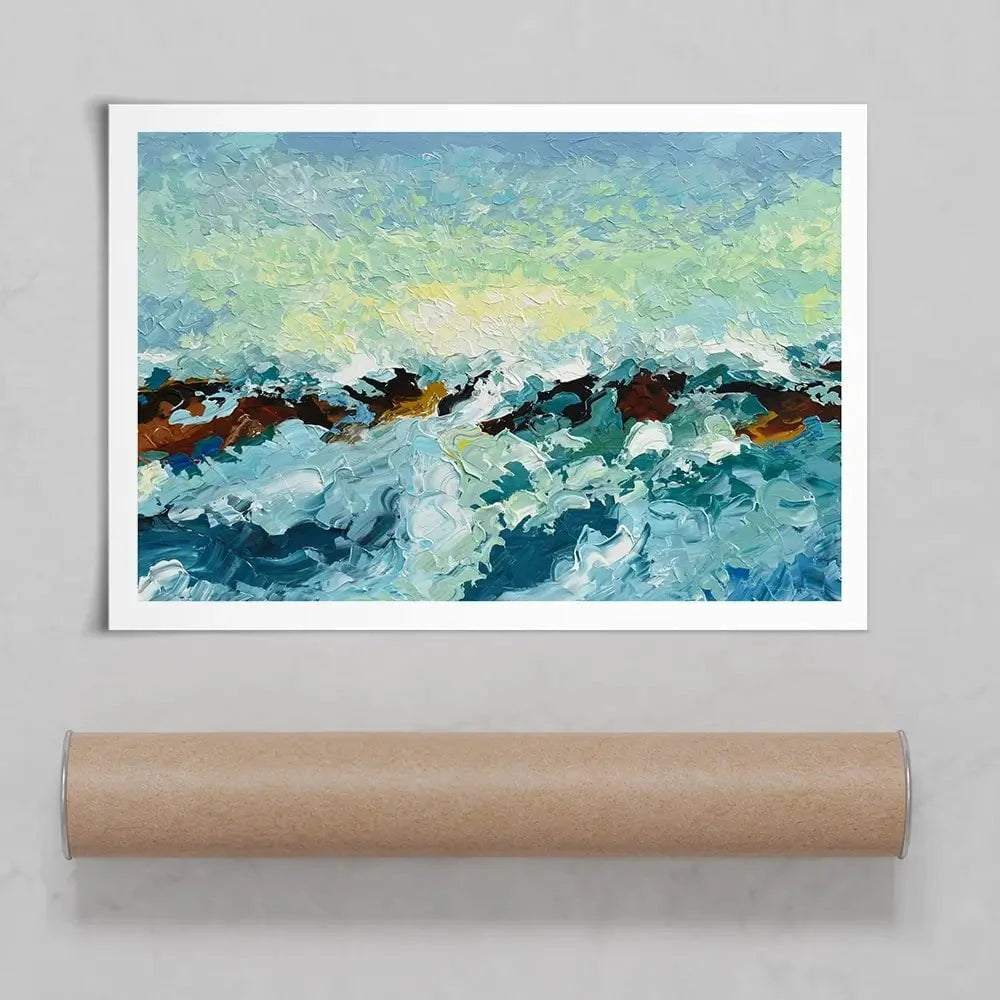 Ocean Waves Art Print Ocean Waves Art Print wall art product Olga Tkachyk