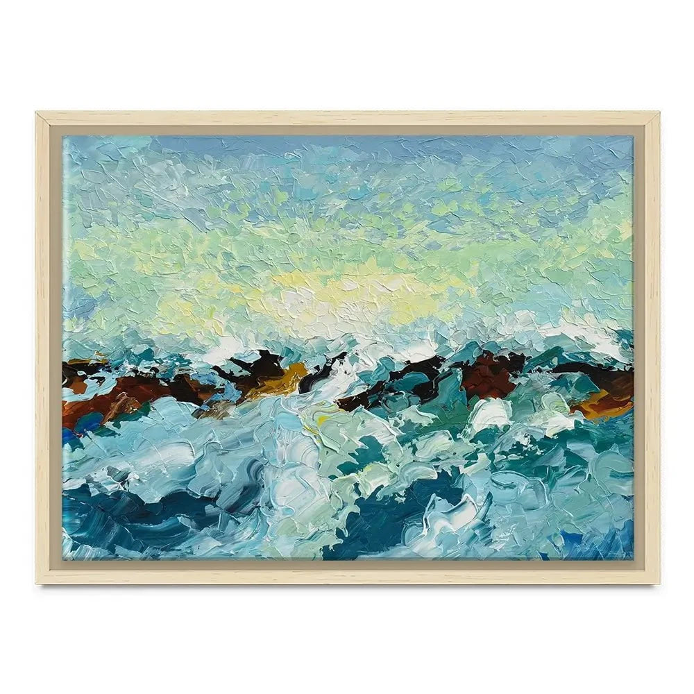Ocean Waves Canvas Print Ocean Waves Canvas Print wall art product Olga Tkachyk