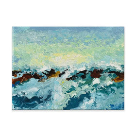 Ocean Waves Canvas Print Ocean Waves Canvas Print wall art product Olga Tkachyk